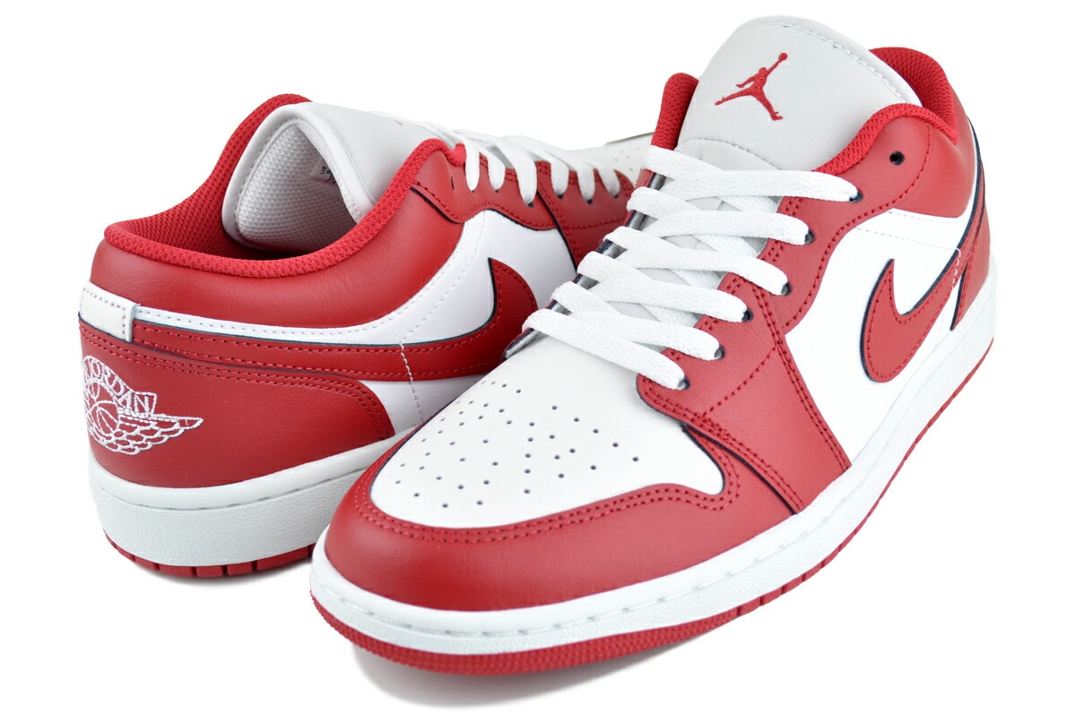 エアジョーダン 1 ロー サミットホワイト バーシティレッド 553558-166