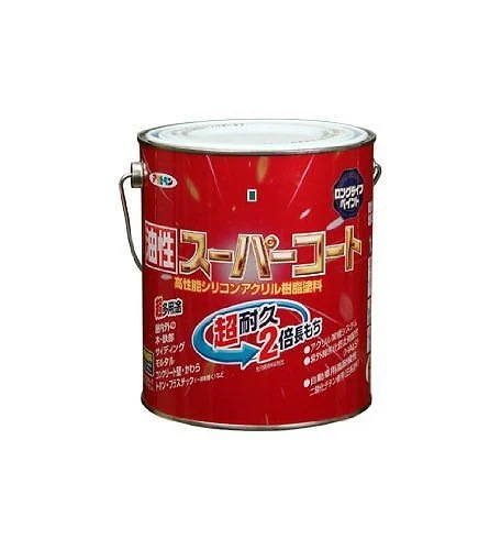 アサヒペン（まとめ買い）油性スーパーコート 1.6L ブラウン [x3缶セット]
