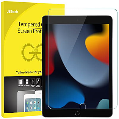他サイト： JEDirect iPad 9 / 8 / 7 (10.2インチ2021/2020/2019モデル第9/8/7世代用) 強化ガラス 液晶保護フィルムの商品画像