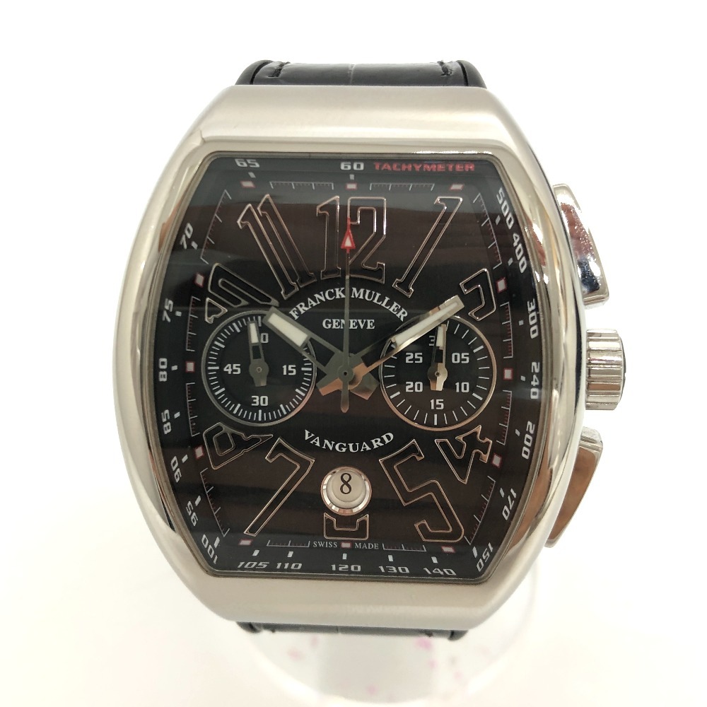 FRANCK MULLER フランクミュラー 腕時計 V45CCDT ヴァンガード デイト クロノグラフ 自動巻き 腕時計 時計 ウォッチ SS シルバー