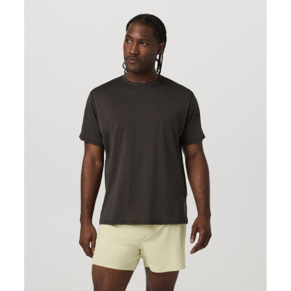 VUORI【メンズ】ショートスリーブテレインTシャツ_ダークブルネット VR16121059