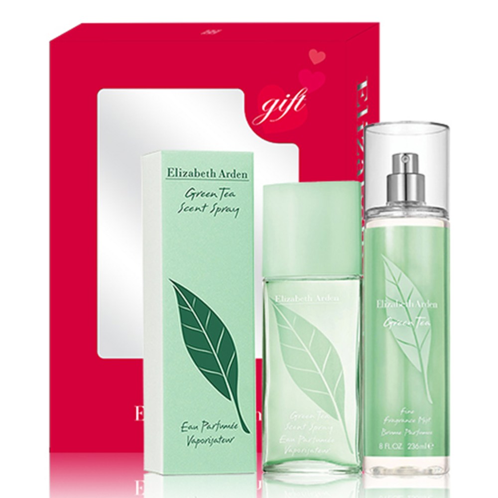 エリザベスアデングリーンティーセントスプレーオードトワレット100ml+ボディミスト236mlセット