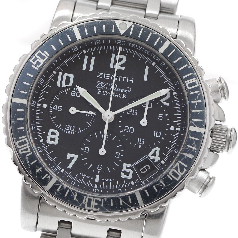 ゼニス ZENITH 01/02.0470.405 レインボー フライバック エルプリメロ 自動巻き メンズ 保証書付き_936079【中古】