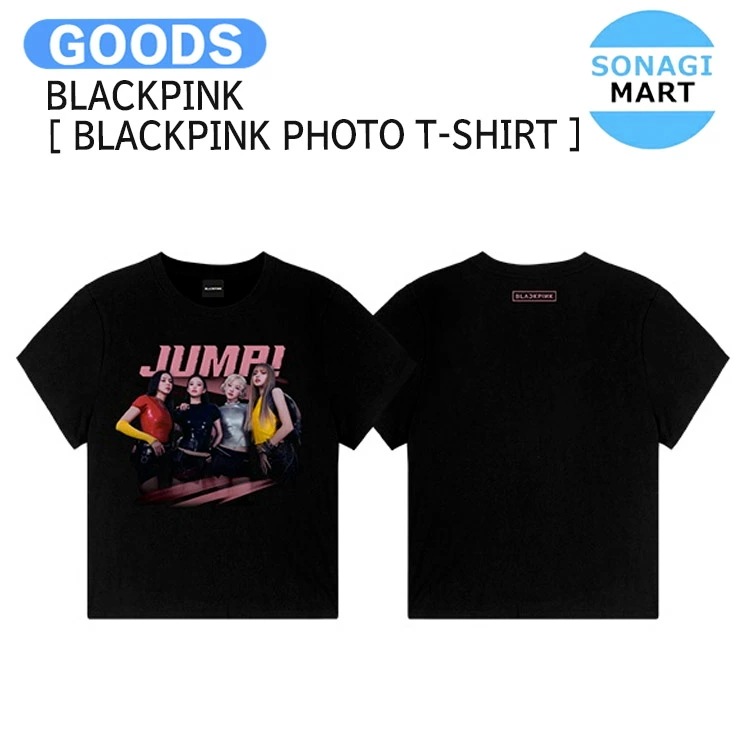 国内発送 BLACKPINK [ BLACKPINK PHOTO T-SHIRT ] BLACKPINK JUMP OFFICIAL MERCH / 公式グッズ / 予約商品