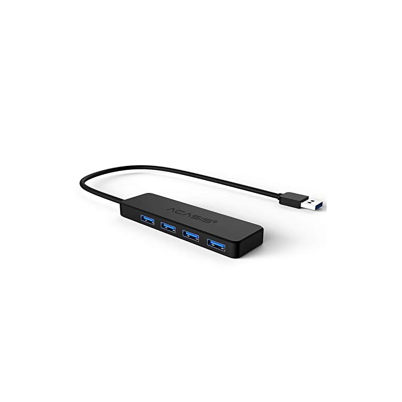USB3.0ハブ 4ポート USB 3.0高速ハブ 5Gbps高速 USB HUB MicroUSB給電ボード付き バスパワー対応 Ｗｉｎｄｏｗｓ/Ｍａｃ ブラック.