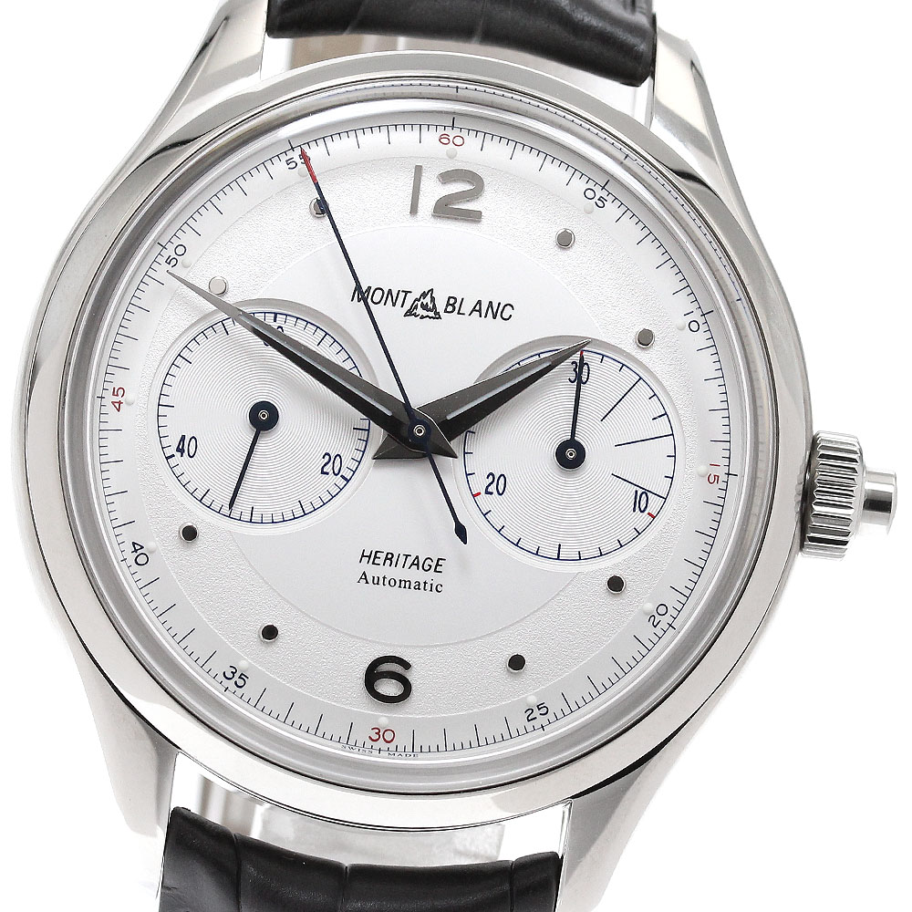 モンブラン MONTBLANC 7494/119951 ヘリテイジ モノプッシャー クロノグラフ 自動巻き メンズ 極美品 _949791【中古】