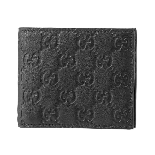 GUCCI 365466-A0V1R-1000 グッチ 二折財布 （カード/カード） グッチシマソフトレザー ブラック二つ折り財布