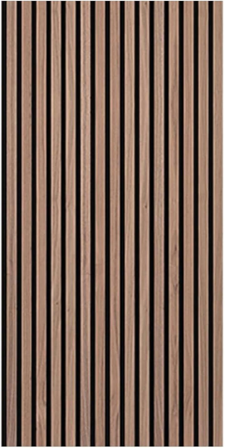 吸音パネル 吸音ボード ウッドパネル ウォールパネル 吸音シート 防音パネル 防音ボード 防音シート 騒音対策 木製 木目 (ウォールナット x3個, 600x1200mmx21mm)