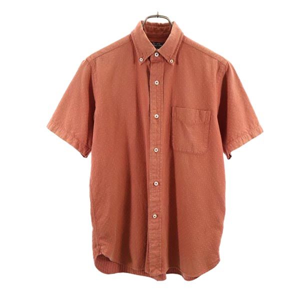 SC33510 半袖 ボタンダウンシャツ M ブラウン メンズ