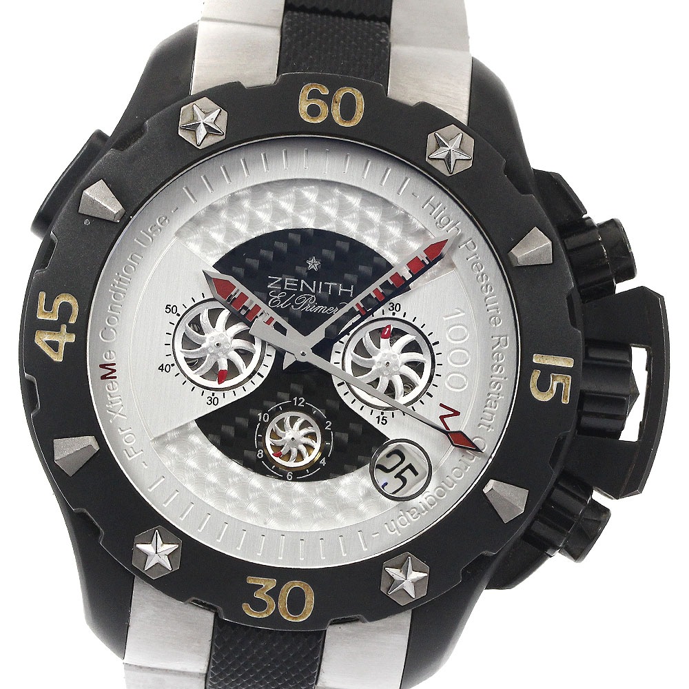 ゼニス ZENITH 96.0525.4000 デファイ エクストリーム クロノグラフ 自動巻き メンズ 箱・保証書付き_883548【中古】