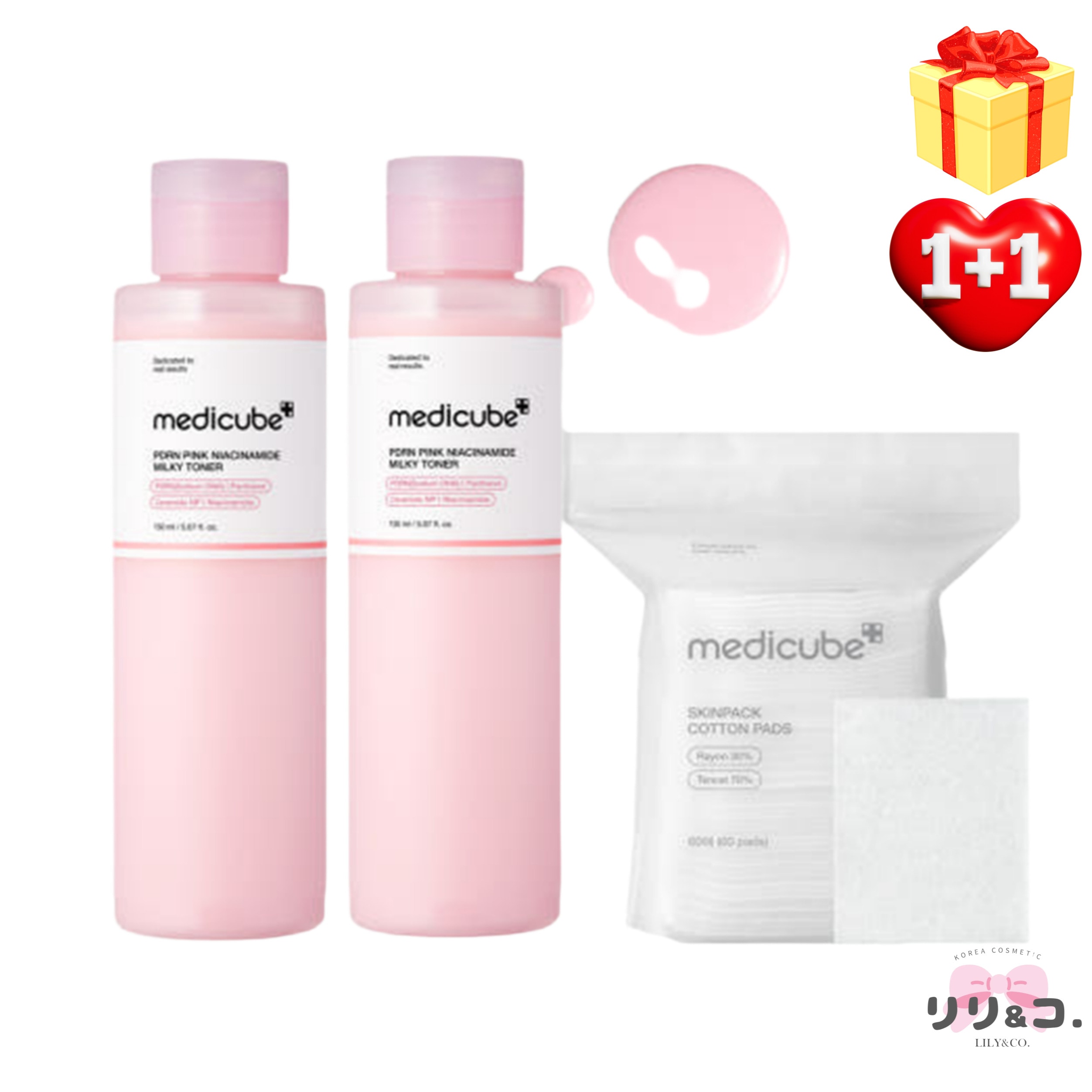 [韓国人気BEST1+1] PDRN ミルキートナーエッセンス 150ml＋150ml 水分 保湿 弾力 スキンケア インナードライ エイジングケア 色素沈着 シミ そばかす 鎮静 トーンアップ