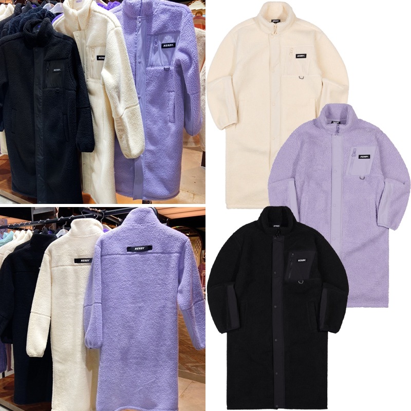 NER Fleece Stand neck Long Jacket 人気商品 男女兼用