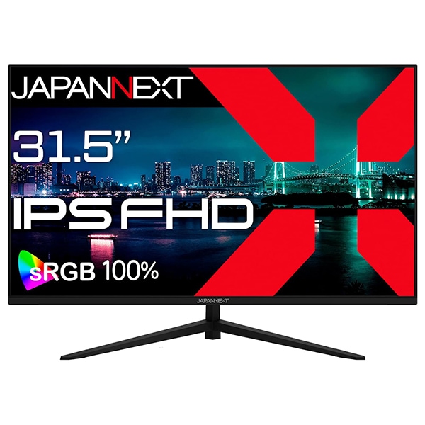 JAPANNEXT JN-IPS315F 液晶ディスプレイ 31.5型 / 1920×1080 / HDMI×1 VGA×1 / ブラック / スピーカー有 / 2年保証