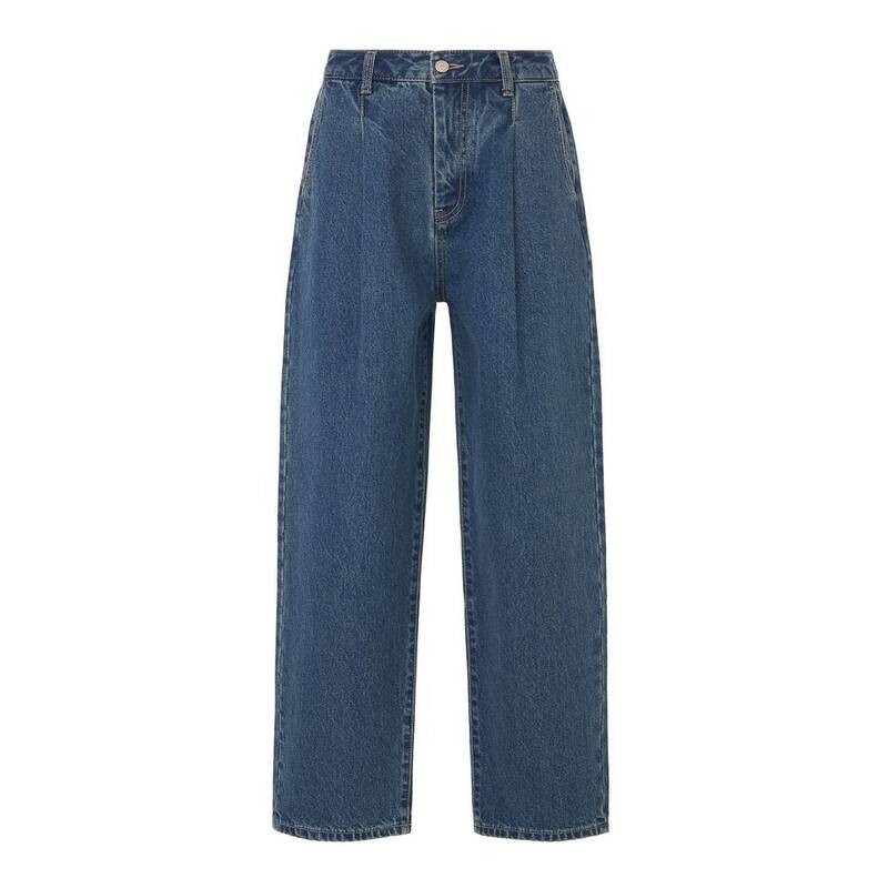 リー LEE ウィメンズ ワンタック デニムパンツ インディゴ ミディアム LE2403IP75IM 376489
