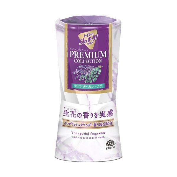 （まとめ）アース製薬 トイレのスッキーリ！プレミアムコレクション ラベンダー＆ユーカリ 400ml 1個 10セット 7,136円