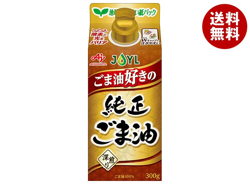 J-オイルミルズ AJINOMOTO ごま油好きの純正ごま油 300g＊6本入＊(2ケース)