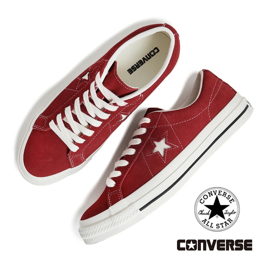 CONVERSE コンバース ワンスター スエード スニーカー ONE STAR SUEDE BURGUNDY ( バーガンディー レザースニーカー ローテク メンズ 33702560 )