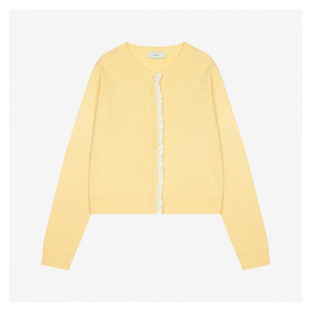 [ヴィッキー] フリルボタンラウンドネックニットカーディガン（TKCCB2927） 4,972円