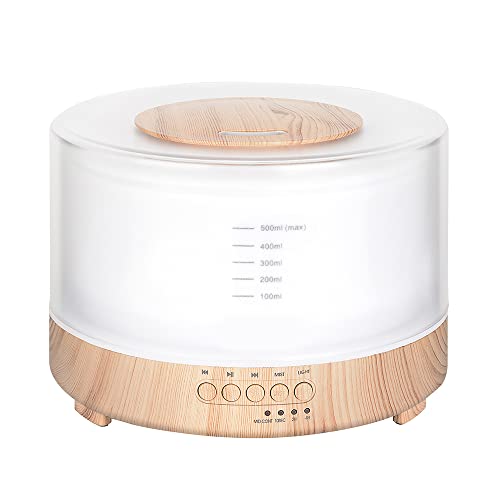 MUSON(ムソン) アロマディフューザー 超音波 一機多役 LEDライト付き 安眠音楽内蔵 卓上加湿器 MUSON(ムソン) アロマディフューザー 一機多役 LEDライト付き 安眠音楽内蔵 卓上加湿