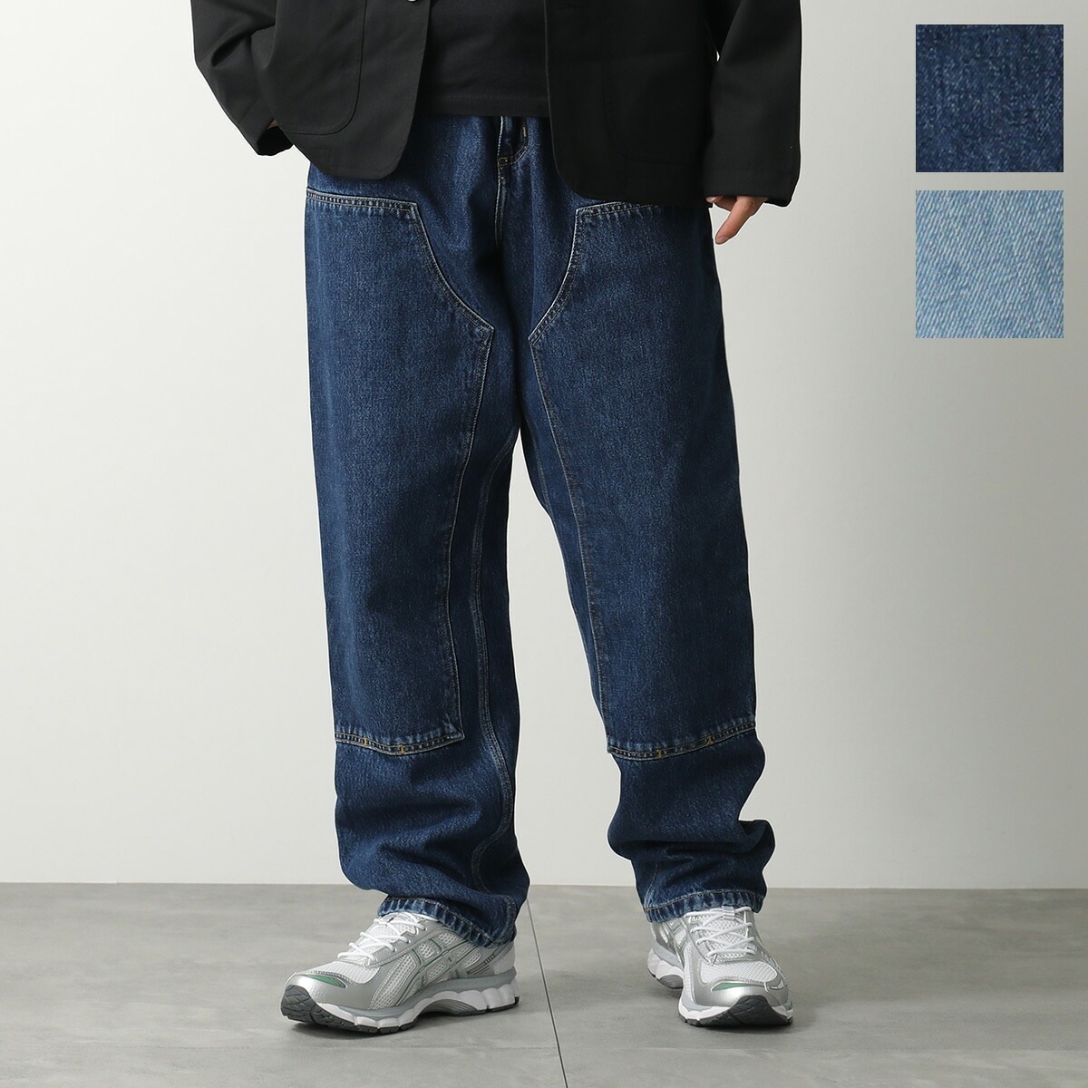 Carhartt WIP カーハートジーンズ DOUBLE KNEE PANT ダブルニーパンツ I032699 メンズ デニムパンツ ワイド コットン ペインターパンツ カラー3色