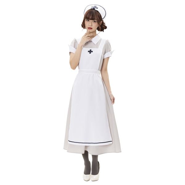 コスプレ衣装/コスチューム (HW クラシックロングナース) レディース 身長155165cm (ハロウィン パーティー 宴会)