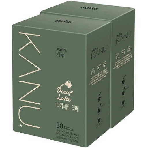 韓国のコーヒーBESTデカフェ ラテ スティックコーヒー 13.5g x 30個入 x 2個