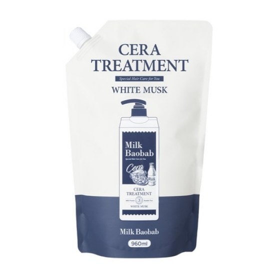 セラ トリートメント ホワイトムスク つめかえ用 960ml x 2個 (鎮静/弾力/保湿/栄養供給/活力/しわ防止)