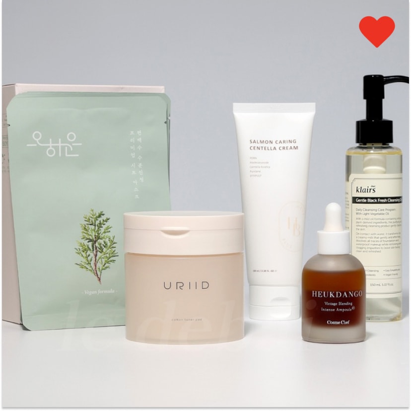 【ヘメコボックス 5点 set】 乾燥のための完璧なスキンケアzip (ディアクレアス/ガラスド/コスメシェフ/ヘブブルー/オハウン)