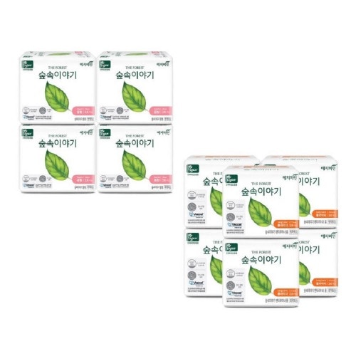 予知美人森の物語ビオセル生理用ナプキン中型16Px4パック+ロングパンティーライナー20Px6パック