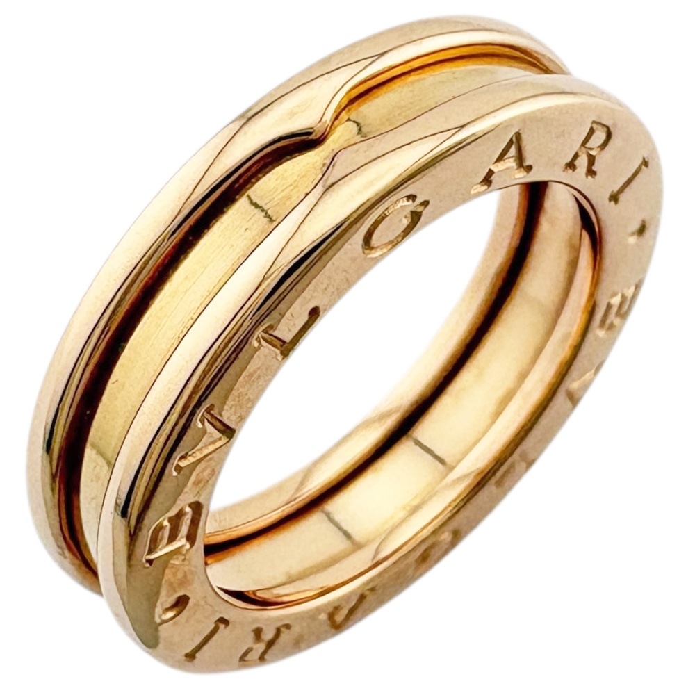 ブルガリ B-zero.1 ビーゼロワン 1バンド リング 指輪 7.5号 18金 K18ピンクゴールド BVLGARI 中古 美品