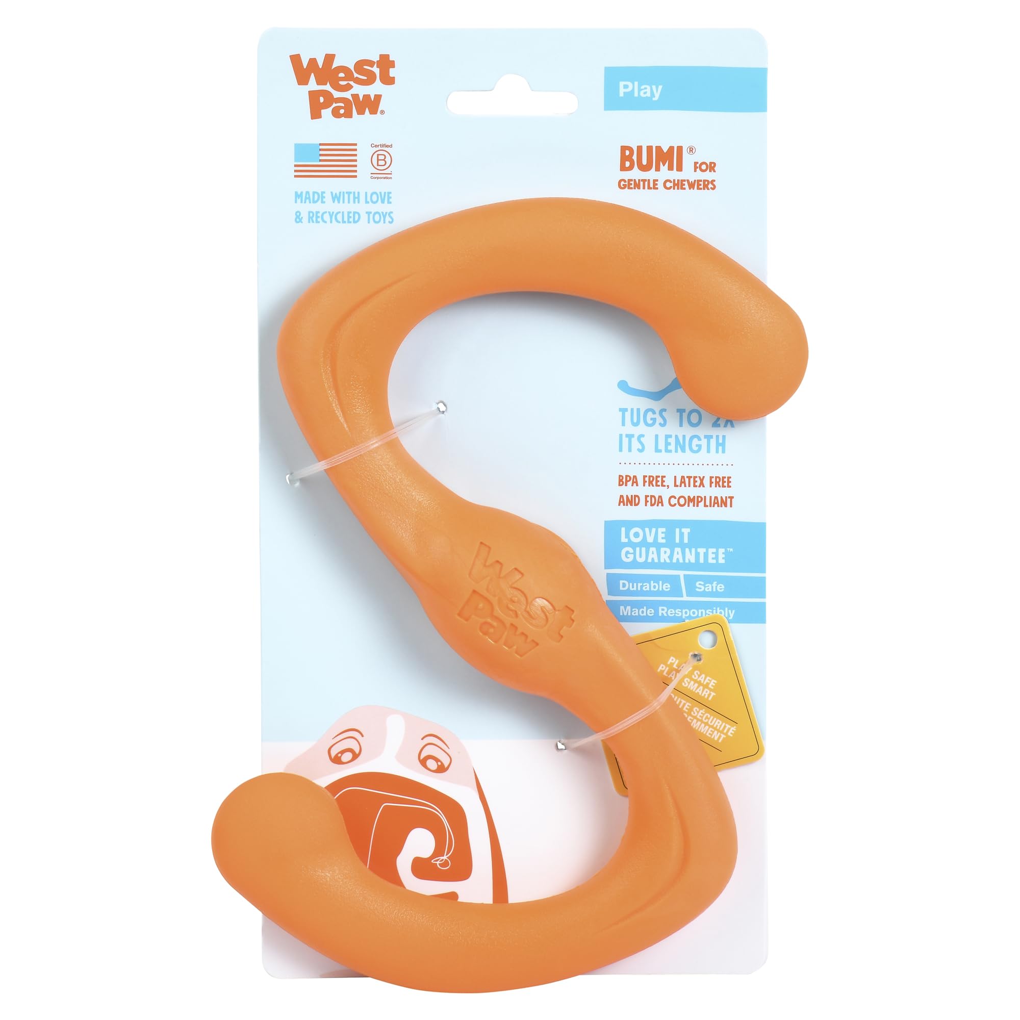 West Paw ゾゴフレックス ブーミ 犬 おもちゃ ペット用品 犬の綱引きのおもちゃ 大/中型犬に適用 犬用品 水に浮く 犬 おもちゃ 噛む ストレス解消 運動不足 家の破壊防止対策 いぬおもちゃ