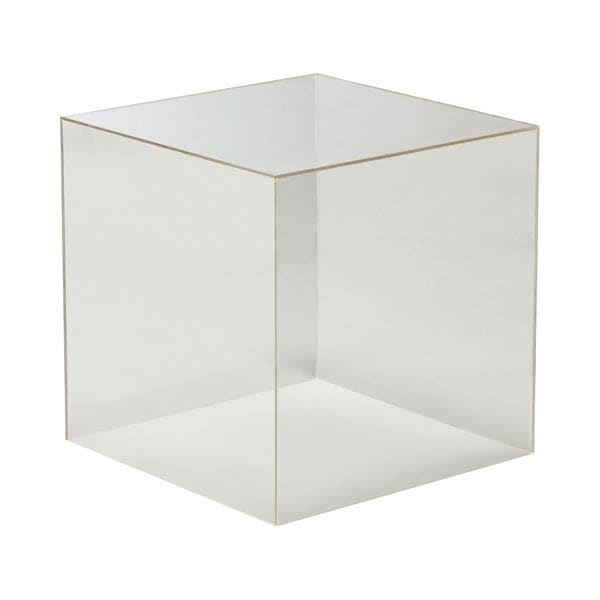 （まとめ） クルーズ アクリルボックス5面体 クリア 30cm角 AB-300 1個 (×2セット)