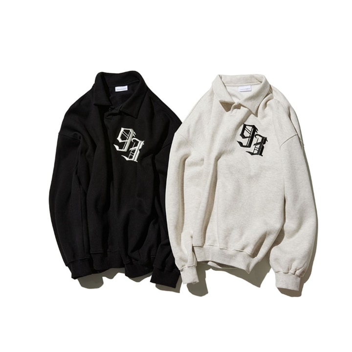 93 ロゴ ラグビー スウェットシャツ 2color