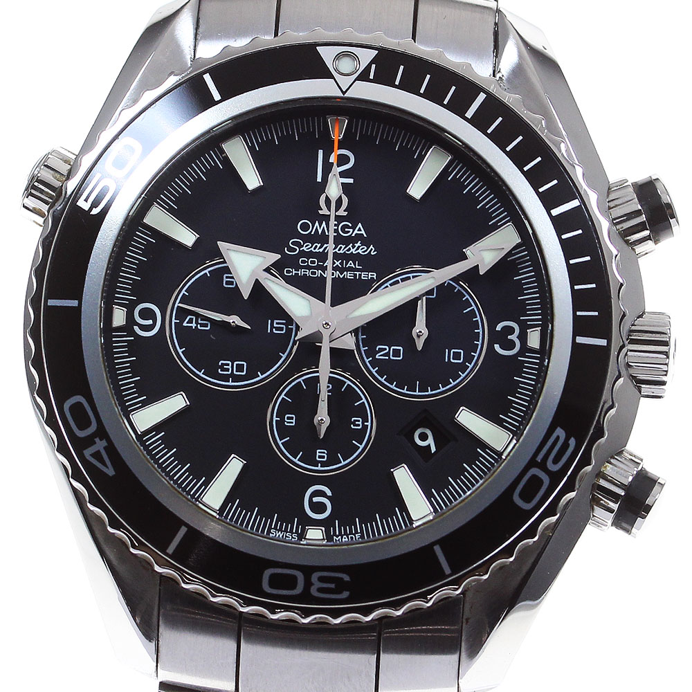 オメガ OMEGA 2210.50 シーマスター プラネットオーシャン クロノグラフ 自動巻き メンズ 箱保証書付き_820776【中古】