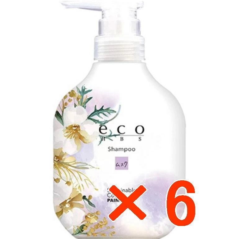【送料無料】 パイモア エコエイチビーエス シャンプー 500ml ムスク 6個セット ／ 美容室専売品　ヘアシャンプー