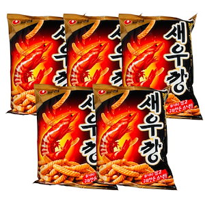 【5袋 / 8袋】 ピリ辛セウカン 90g / 韓国スナック ピリ辛エビスナック サクサク食感 韓国おつまみ レトロスナック