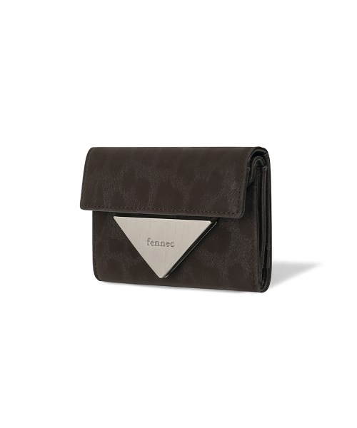 【FENNEC】 TRIANGLE DOCO WALLET - LEOPARD BROWN 財布 正規品
