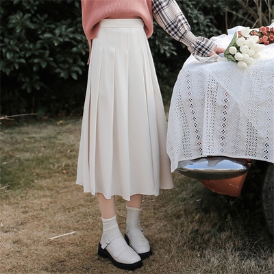 スカート デート フレアスカート プリーツ プリーツスカート 膝下 ミモレ ミモレ丈 かわいい 大人可愛い きれいめ シンプル カジュアル 大人 上品 おしゃれ お洒落 主役級 存在感 春 夏 秋 冬