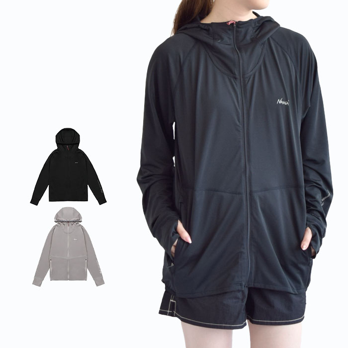 【2024春夏新作】 アウター ラッシュガード RASH GUARD ZIP PARKA ラッシュガード ジップパーカー メンズ レディース 春 夏 秋 ブラック グレー NW2411-1G507-A