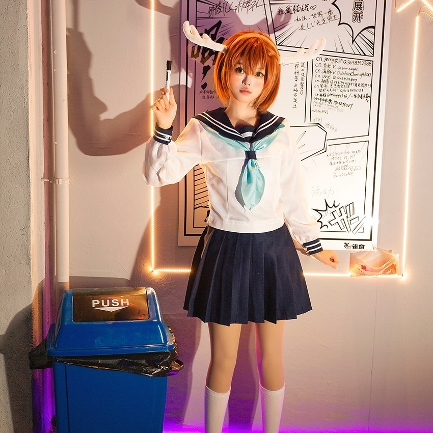 鹿乃子乃子虎視々虎子スカートjkセーラー服コスプレ衣装