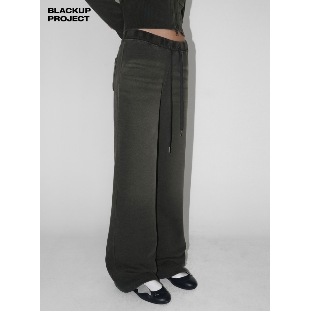 ブラックアップ [秋新品] [製] デフレットセット-ウォッシュブーツカットバンディングパンツ