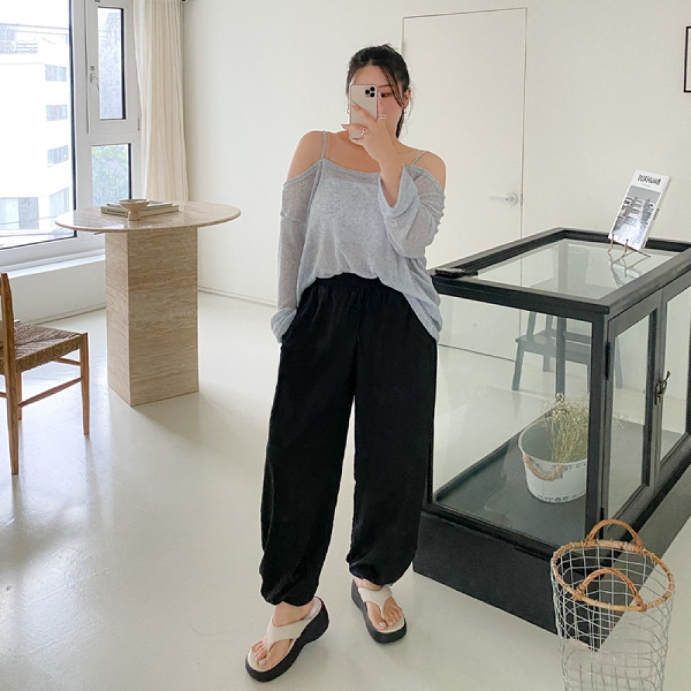 (JSTYLEのイーブレット) イーブレットドロミンワイドバンディングパンツ JSTYLE