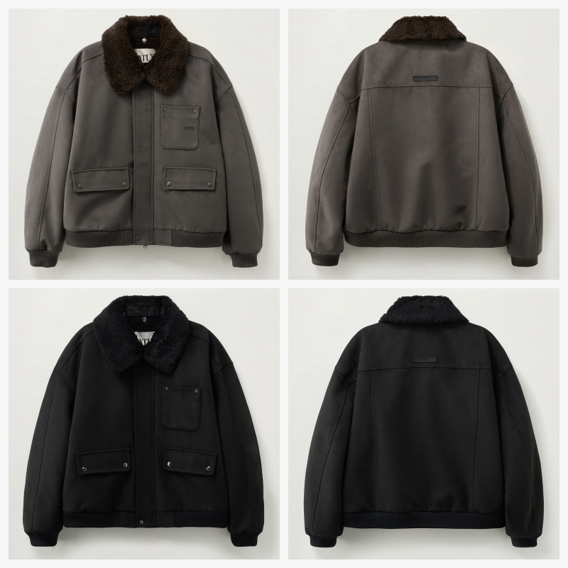 【SATUR】25FW SYNTHETIC SUEDE BLOUSON JUMPER : 2COLORS 29,315円