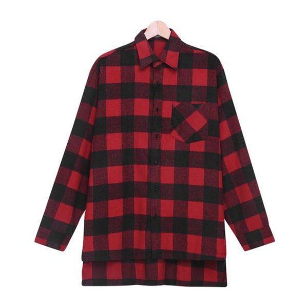 シャツ SBI004 2COLOR 男性 チェック オーバーサイズ 長袖シャツ