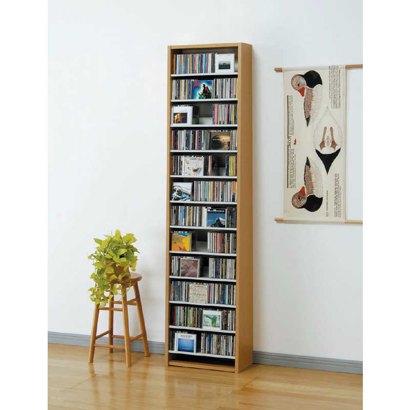 オークス　CDストッカー　CS540N ナチュラル