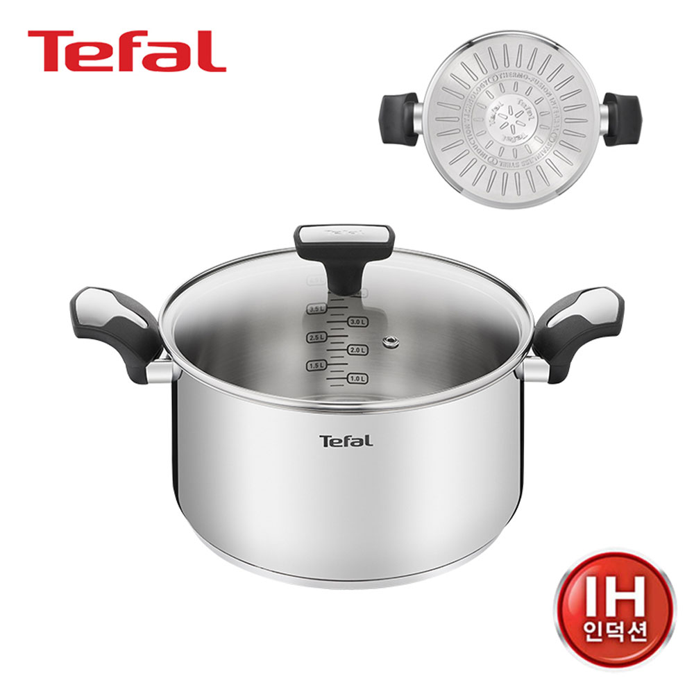 Tefal Integral シルバー インダクション 両手鍋 20cm JS-IGIHSPT20 6,945円