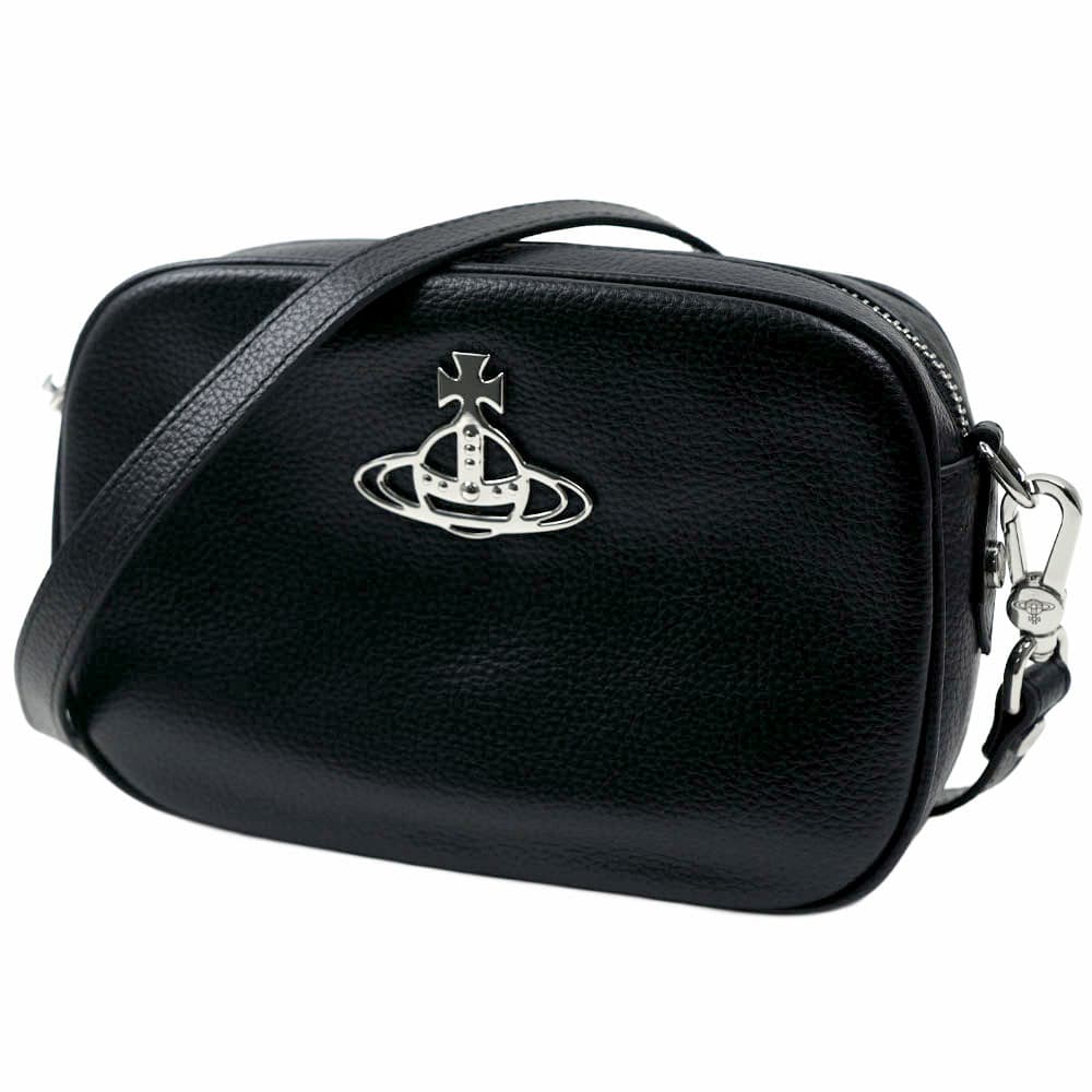 ヴィヴィアンウエストウッド ショルダーバッグ レディース 斜め掛け ブラック Vivienne Westwood ANNA CAMERA BAG Small Crossbody 43030036 S0