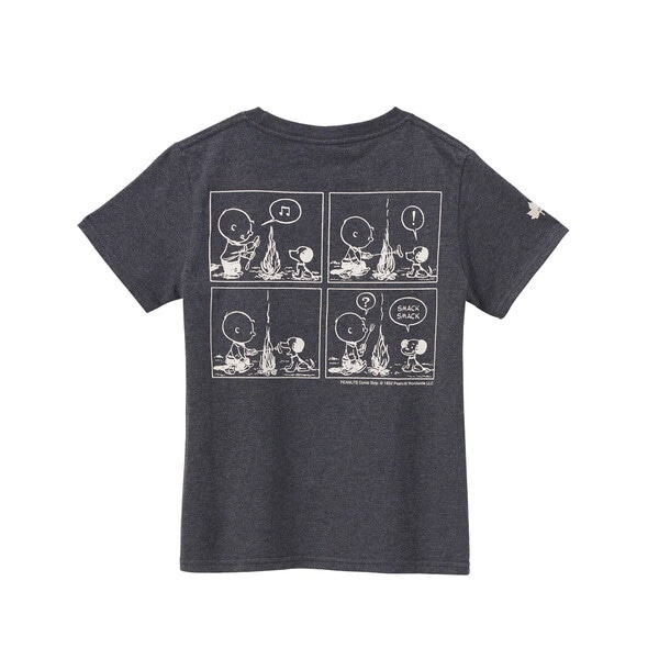SNOOPY（PEANUTS 75years) KIDS Tシャツ-BE チャコールグレー 100 No. 37560034