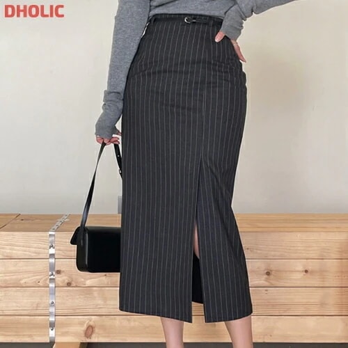 スリットロングストライプスカート・1938754