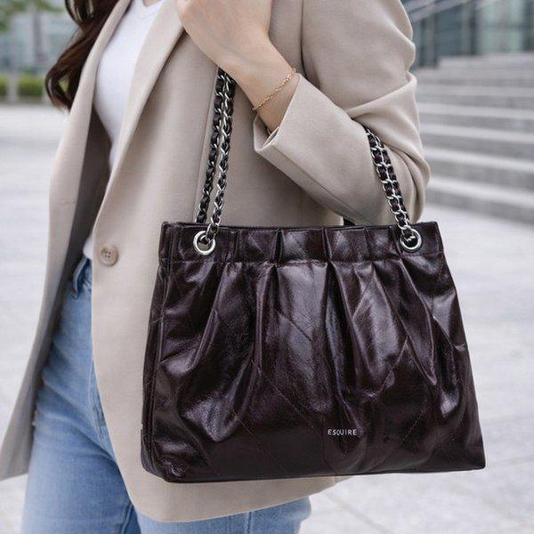 女性用デイリーチェーンショルダーバッグ ECEFBH67IBR HFPI4A GN_GN